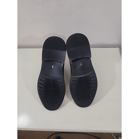 Vance CO Men's Black Faux Leather Slip On Boots Size 9 - Picture 9 of 12